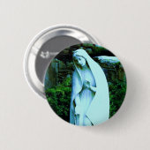 Altered Blue Jungfrau Mary Button (Vorne & Hinten)