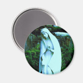Altered Blue Jungfrau Mary Magnet (Vorderseite/Rückseite)