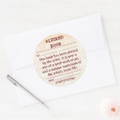 Altered Book Aufkleber (Umschlag)