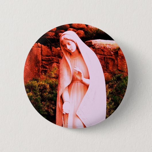 Altered Red Jungfrau Mary Button (Vorderseite)