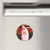 Altered Red Jungfrau Mary Magnet (In Situ (Geschirrspüler))