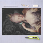 Altered Young Marie Antoinette Portrait Seidenpapier (Handwerk)