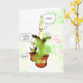 Älterem Gestank lustigen Blumen-Geburtstag Karte (Gelbe Blume)