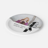 Älterer Absolvent Pappteller (Schrägansicht)