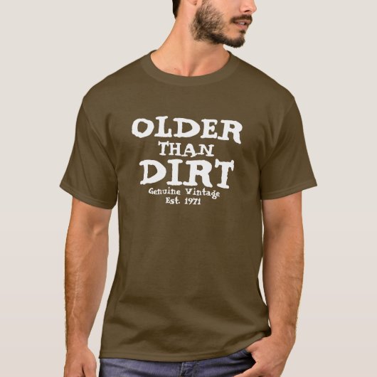 Älterer als Vintager Design-T - Shirt (Vorderseite)