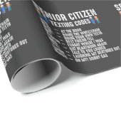 älterer Arbeitnehmer Senior Citizen Code Geschenkpapier (Rolleneckpunkt)
