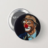 Älterer Billy der Clown Button (Vorne & Hinten)