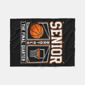 Älterer Bruder Basketball das letzte Viertel Klass Fleecedecke (Vorderseite (Horizontal))
