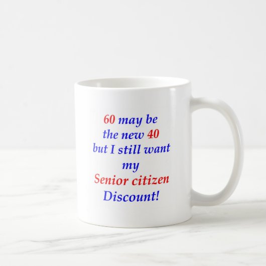 Älterer Bürger 60 Kaffeetasse (Rechts)