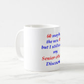 Älterer Bürger 60 Kaffeetasse (Vorderseite Links)