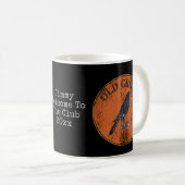 Älterer Bürger-altes Krähegeezer-Gag-Geschenk Kaffeetasse (VorderseiteRechts)