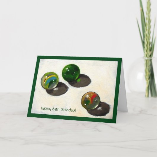 ÄLTERER GEBURTSTAG: HAT NOCH MARBLES KARTE (Vorderseite)