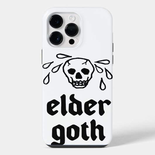 Älterer Goth iPhone Hülle (Rückseite)