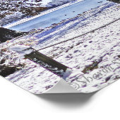 "ÄLTERER PARK IM SCHNEE" POSTER (Ecke)