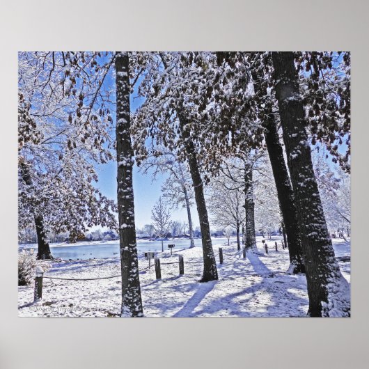 "ÄLTERER PARK IM SCHNEE" POSTER (Vorne)