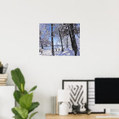 "ÄLTERER PARK IM SCHNEE" POSTER (Heimbüro)