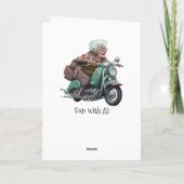 Älterer Spaß zwischen Freunden Karte (Rückseite)