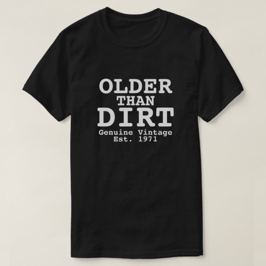 Älteres als Vintages Design T-Shirt (Design vorne)