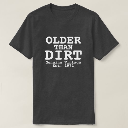 Älteres als Vintages Design T-Shirt (Design vorne)