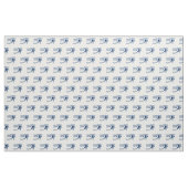 Älteres Auge des Horus Blau und Weiß Stoff (Yard (91,4 cm))