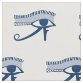 Älteres Auge des Horus Blau und Weiß Stoff (Nahaufnahme)