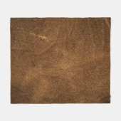 Älteres braunes Leder: klassische Textur Fleecedecke (Vorderseite (Horizontal))