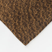 Älteres braunes Leder: klassische Textur Fleecedecke (Ecke)