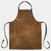 Älteres braunes Leder: klassische Textur Schürze (Vorderseite)