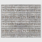 Älteres Futhark Muster auf Birkenbeschaffenheit Geschenkpapier (Flach)