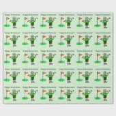 Älteres "Golfer Retirement Wrapping Paper" Geschenkpapier (Flach)