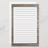 Älteres Holz Briefpapier (Vorne/Hinten)
