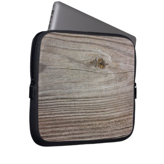 Älteres Holz Laptopschutzhülle (Vorne Rechts)