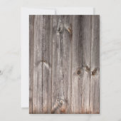 Älteres Holz mit Mason Jar Brautparty Einladung (Rückseite)