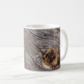 Älteres Holz: Rustikaler Texturhintergrund. Kaffeetasse (VorderseiteRechts)
