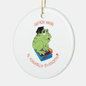 Älteres Jahr ist fantastisches Toadally! Keramik Ornament (Links)