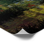 Älteres Menschenfischer-Ruhestandposter Poster (Ecke)