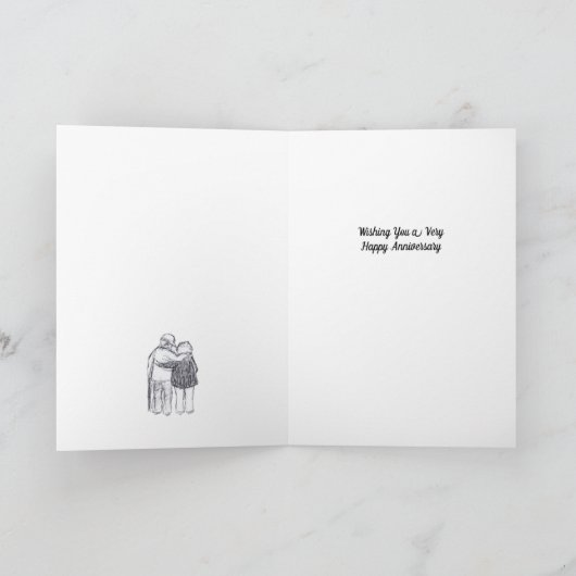 älteres Paar Karte (Innenseite)