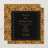 Älteres Party Geburtstag Wildtiere exotische Misch Einladung (Vorne/Hinten)