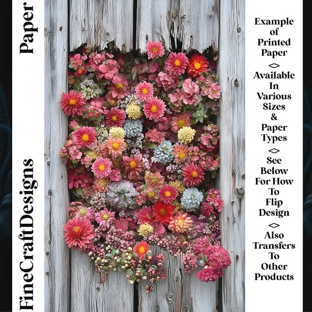 Älteres rustikales Holz mit Blume CL4-Schleifpapie (Von Creator hochgeladen)