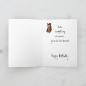 Älteres Schwester-Geburtstags-Pferd, das heraus Karte (Innenseite)