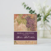 Älteres Weinberg Brautparty Postkarte (Stehend Vorderseite)