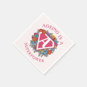 Altern ist ein Geburtstag der Supermacht Serviette (Ecke)