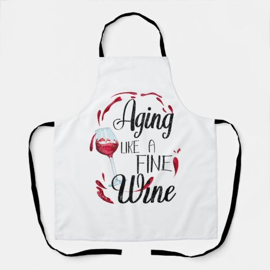Altern wie ein guter Wein Schürze (Vorderseite)