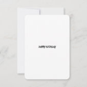 Altern wie feiner Wein - flache Geburtstagskarte (Rückseite)