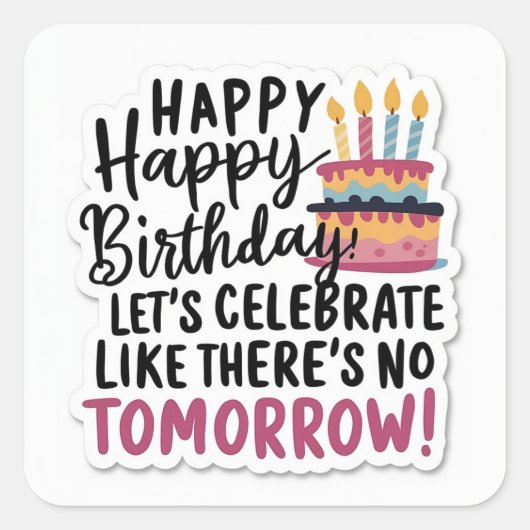 Altern wie feiner Wein (oder vielleicht Käse) Quadratischer Aufkleber (Vorderseite)