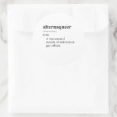 ALTERNAQUER RUNDER AUFKLEBER (Tasche)