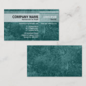 Alternate Töne - Birkenbaum - Dunkel Aquamarin Visitenkarte (Vorne/Hinten)