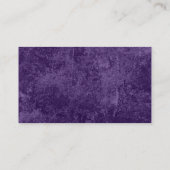Alternate Töne - Birkenbaum - Dunkle Violette Visitenkarte (Rückseite)