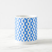 Alternate ZigZags - Baby Blue und White Kaffeetasse (Mittel)