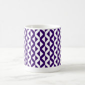 Alternate ZigZags - Deep Violet and White Kaffeetasse (Mittel)